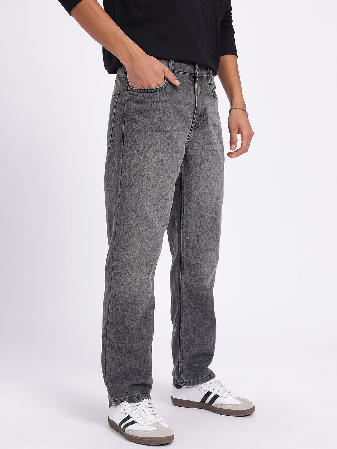 glitchez Men Straight Fit Light Fade Jeans thumbnail 6