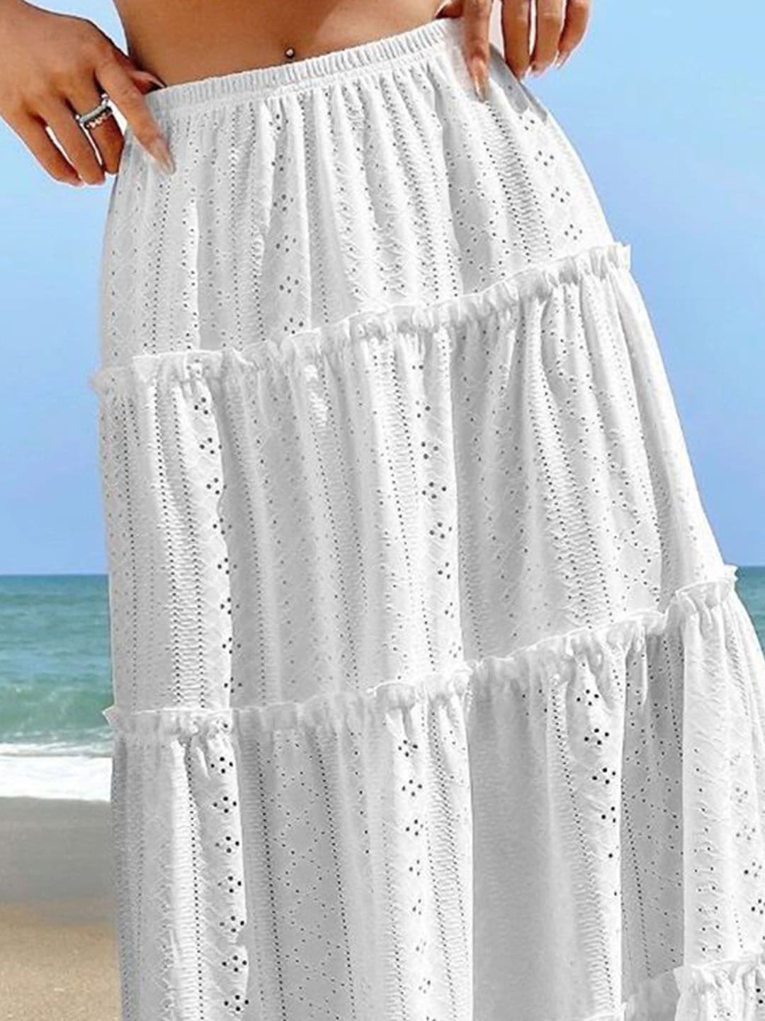 Routes by All About You Self Design Gathered A-Line Maxi Skirt thumbnail 3