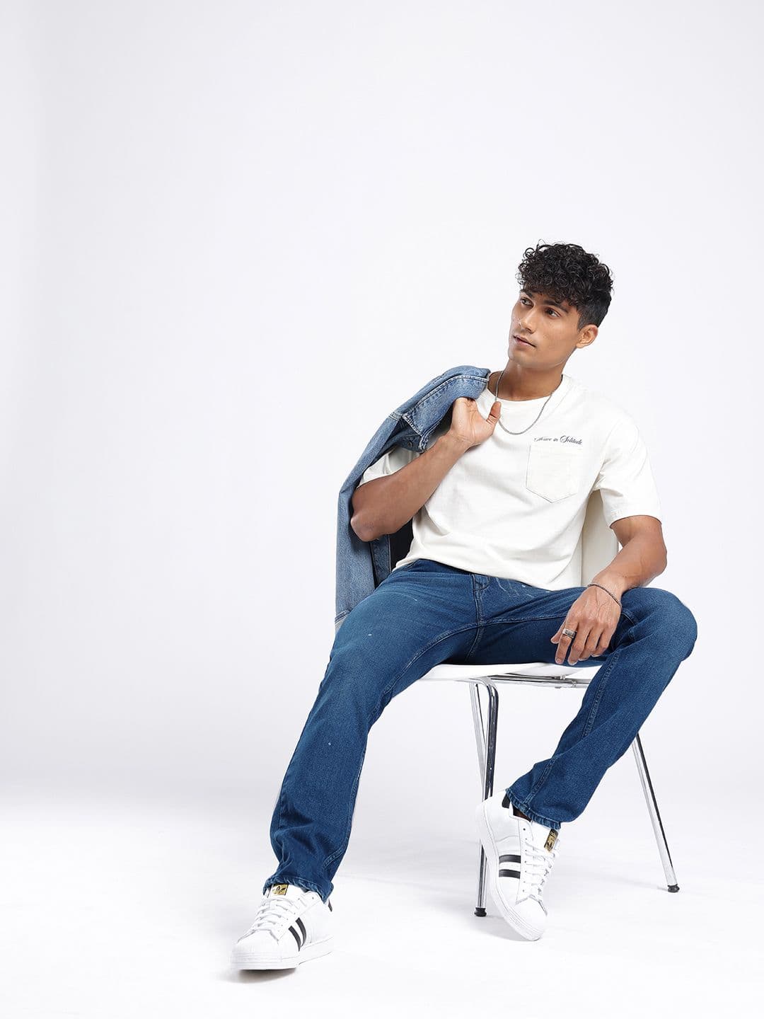 glitchez Men Slim Fit Light Fade Printed Jeans thumbnail 2