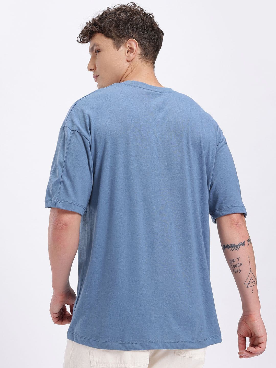glitchez Puff Print Detail Oversized Fit T-shirt thumbnail 5