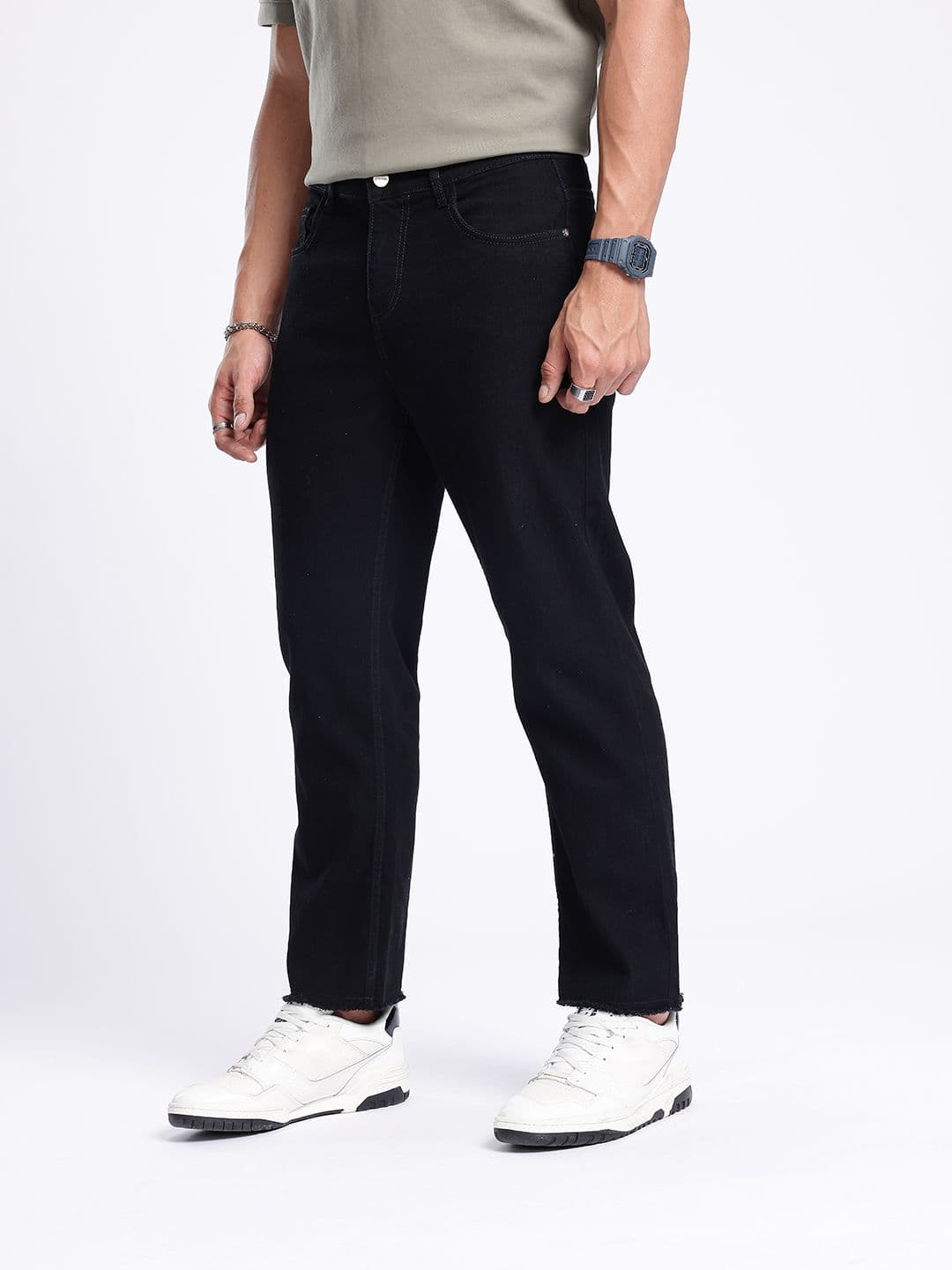 glitchez Stretchable Straight Jeans thumbnail 2