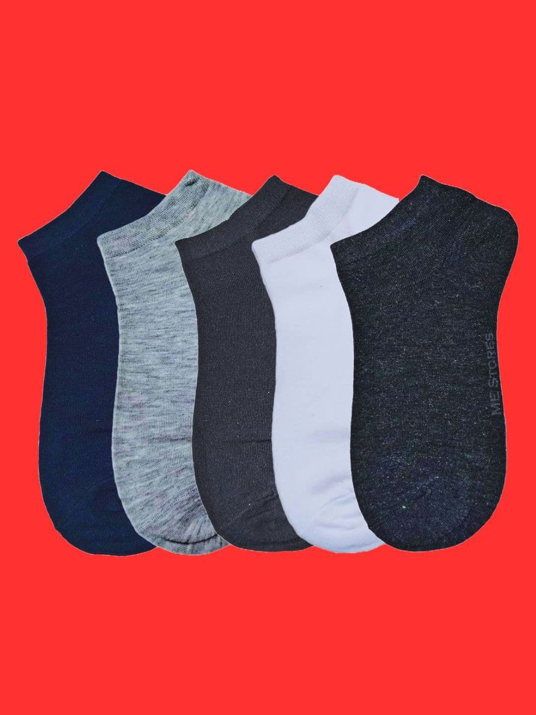 MJE Men Pack Of 5 Anti-Odour Ankle Length Socks - view 1