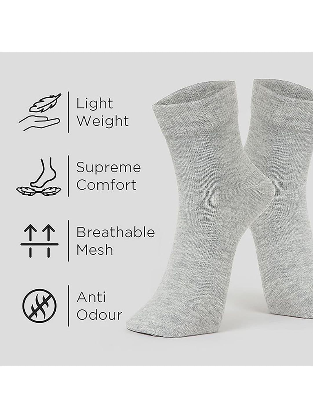 MJE Men Pack Of 5 Anti-Odour Ankle Length Socks thumbnail 7