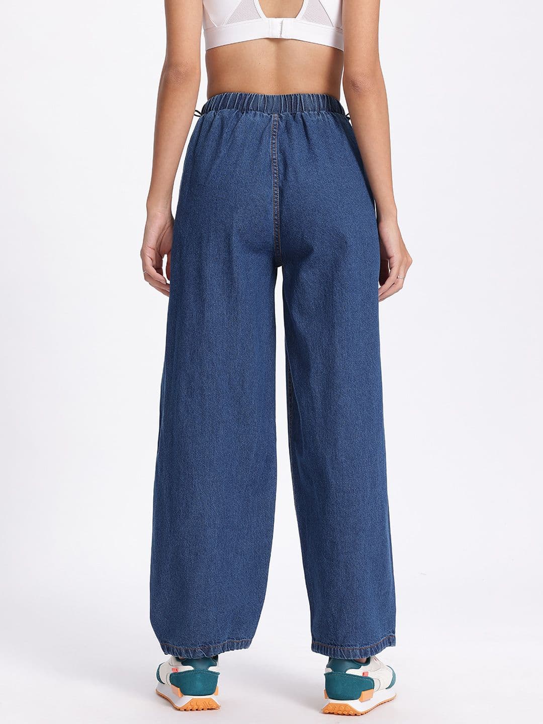 glitchez Women Parachute Baggy Fit Jeans thumbnail 3