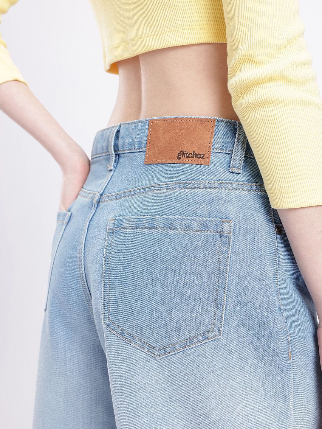 glitchez Women Baggy Fit Heavy Fade Jeans thumbnail 6