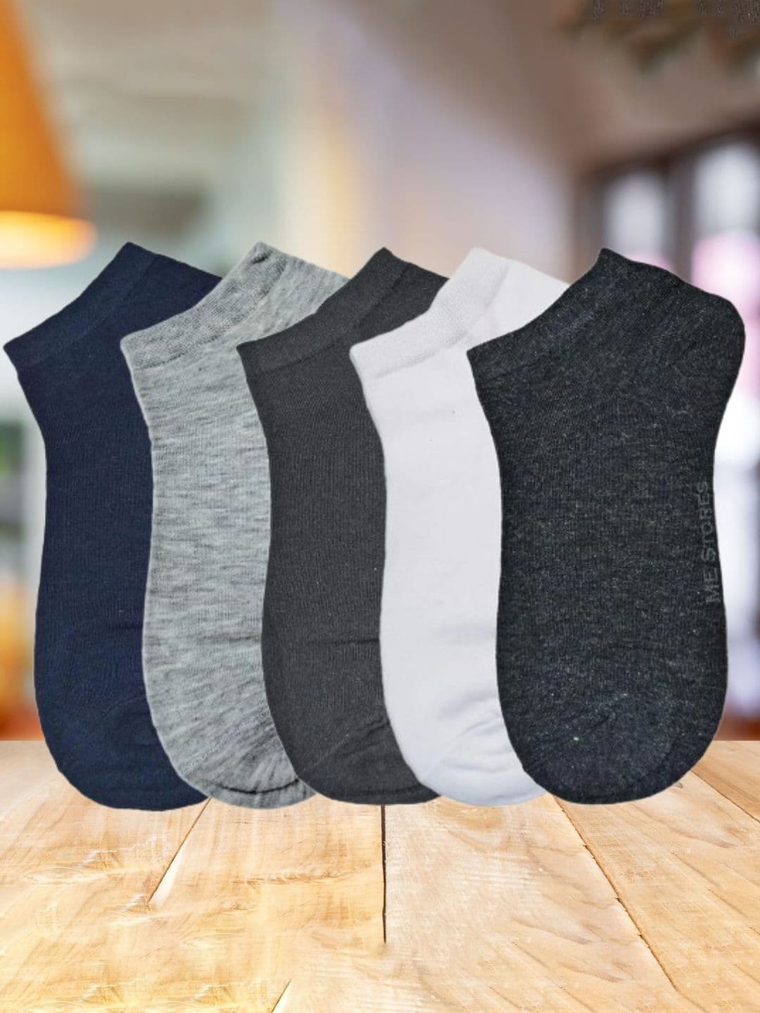 MJE Men Pack Of 5 Anti-Odour Ankle Length Socks - view 1