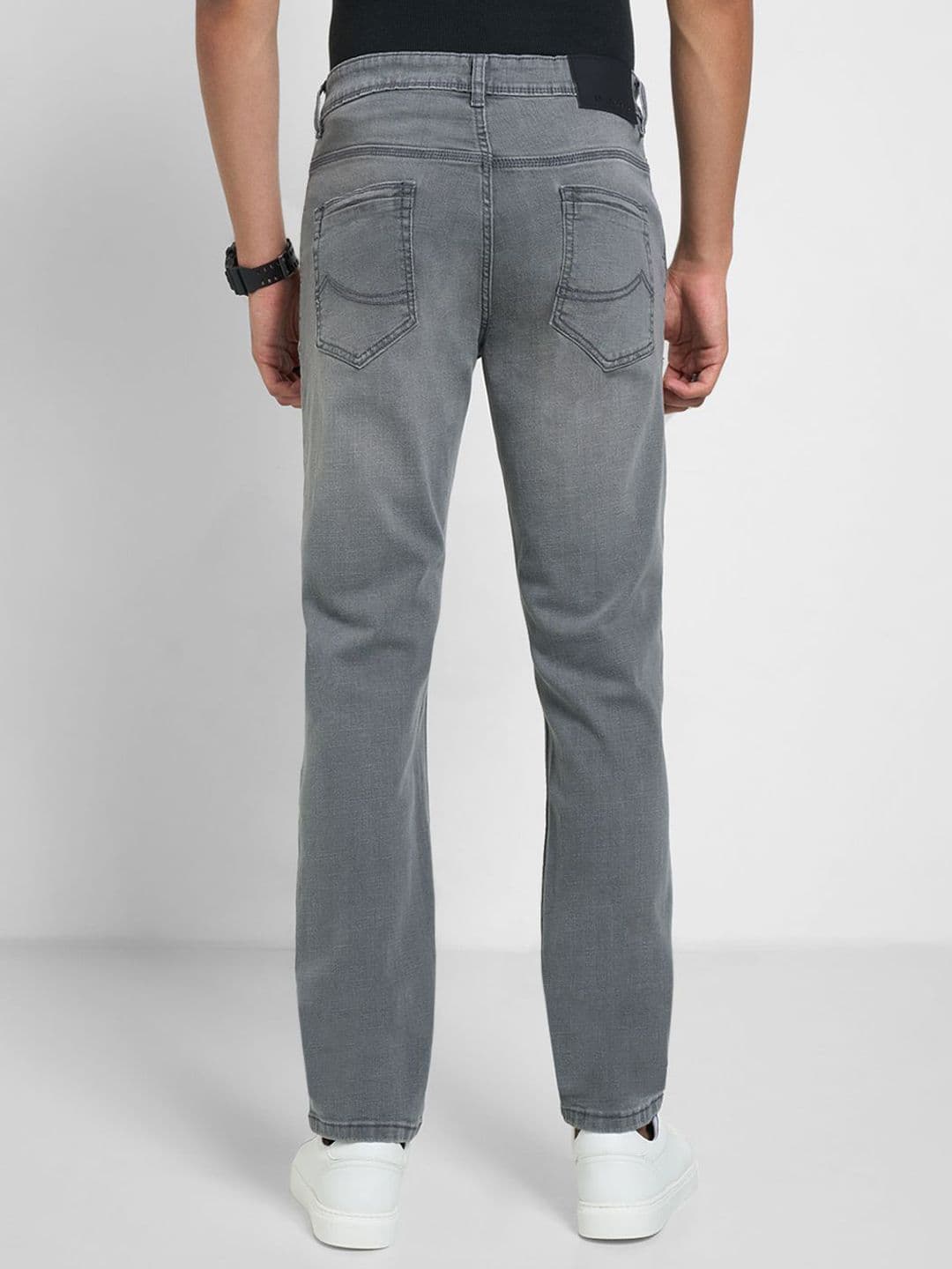 SF JEANS by Pantaloons Men Slim Fit Mid-Rise Low Distress Heavy Fade Jeans thumbnail 5
