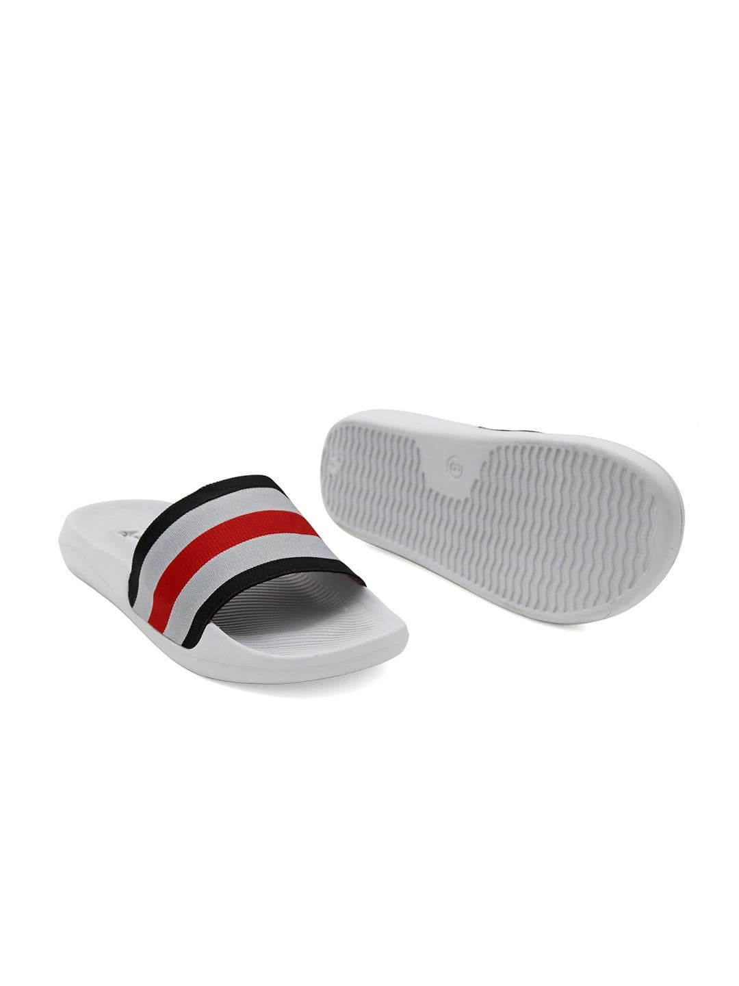 AYGO Men Light Weight And Comfortable Striped Sliders Flip Flops thumbnail 7