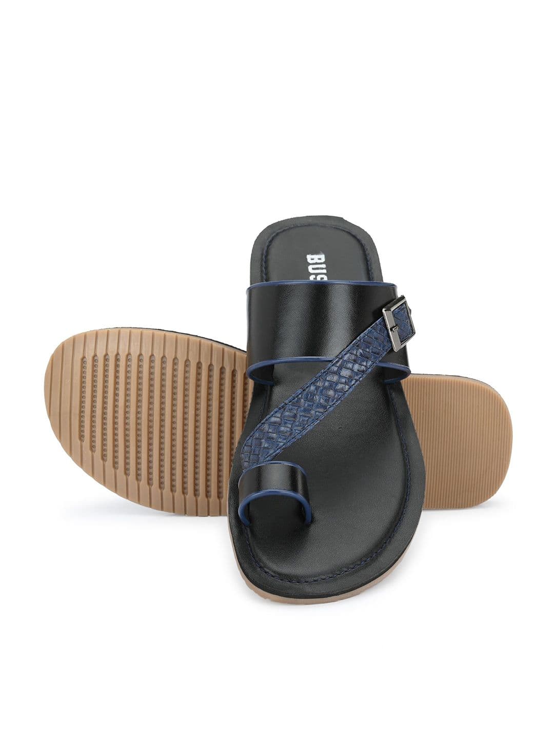 BUSKINS Men Textured Comfort Sandals thumbnail 7