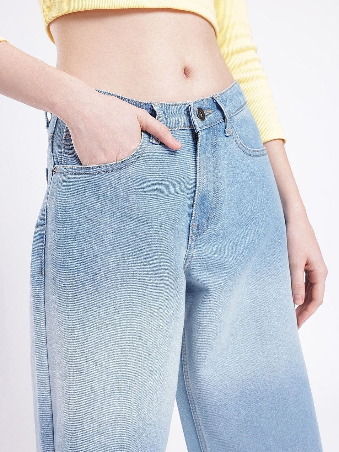 glitchez Women Baggy Fit Heavy Fade Jeans thumbnail 5