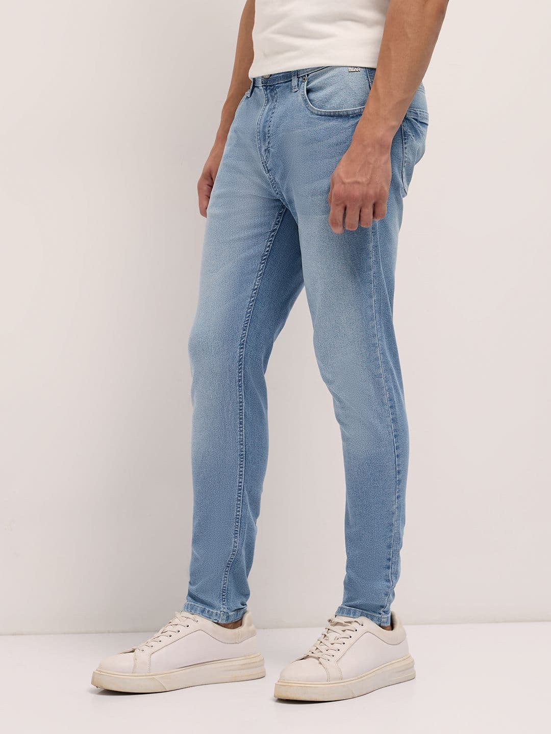 THE BEAR HOUSE Men Cotton Washed Skinny Fit Jean Stretchable Jeans thumbnail 5