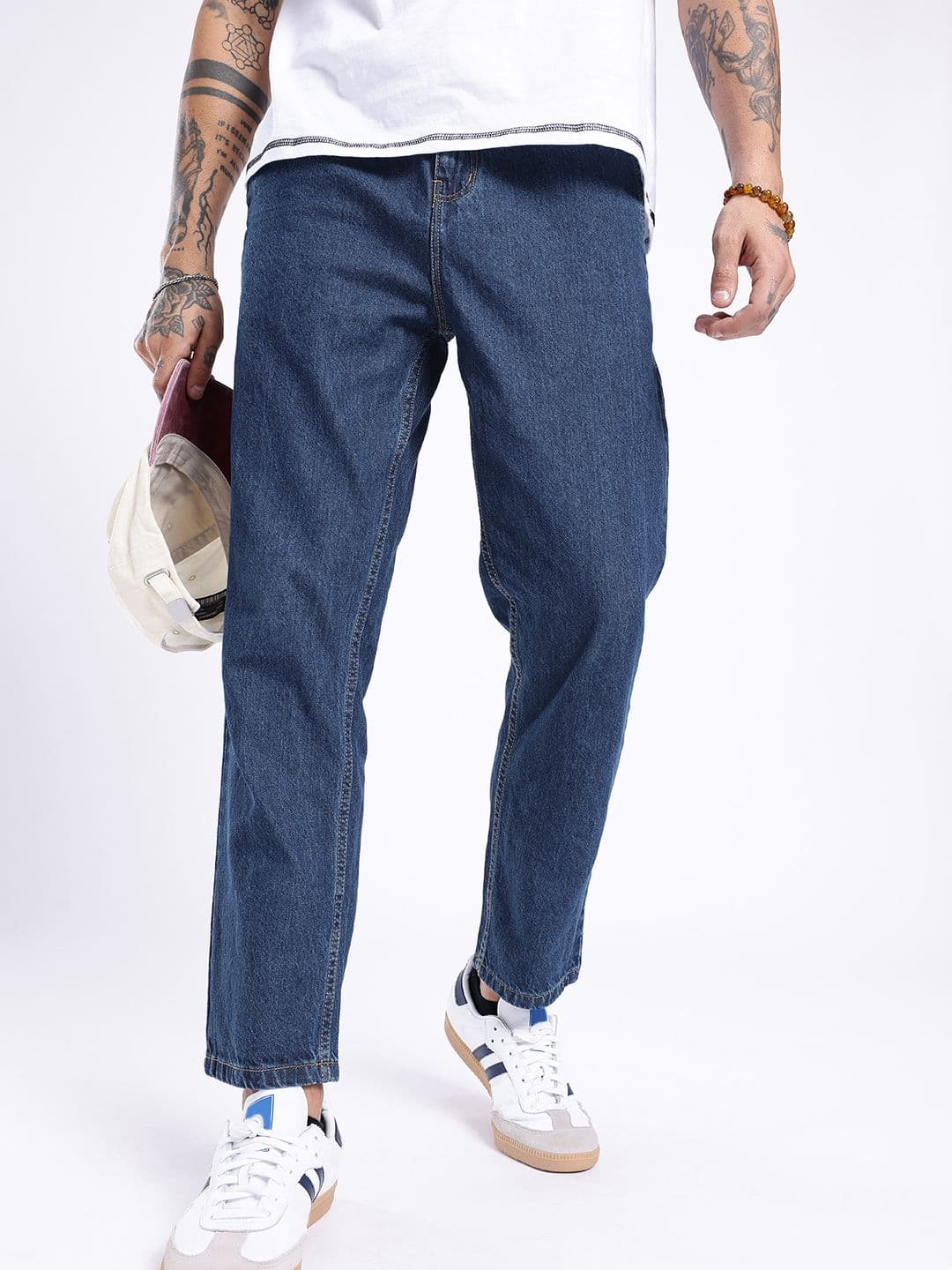 glitchez Men Carpenter Pleated Straight Fit Jeans - view 1