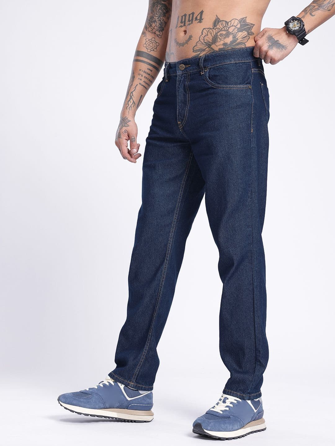glitchez Men Regular Fit Jeans thumbnail 4