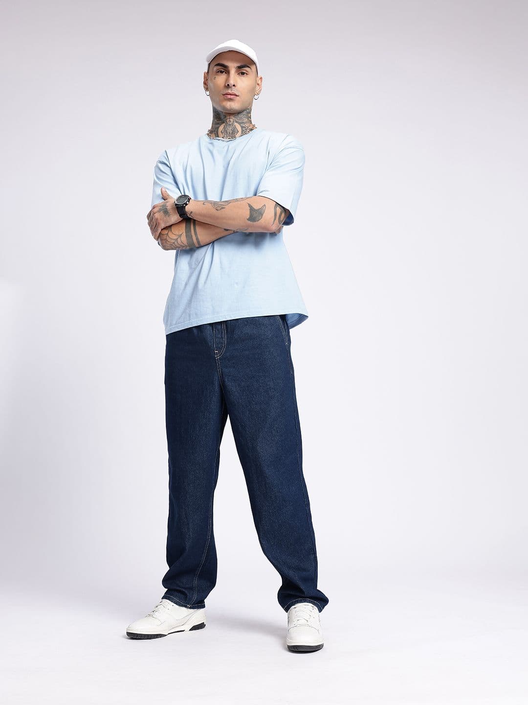 glitchez Men Cotton Skater Fit Jeans thumbnail 4