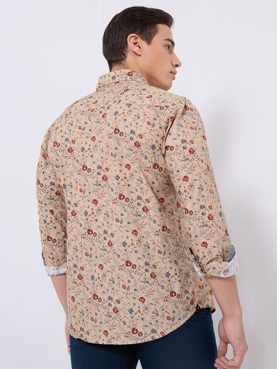 Park Avenue Men Slim Fit Floral Printed Casual Shirt thumbnail 6