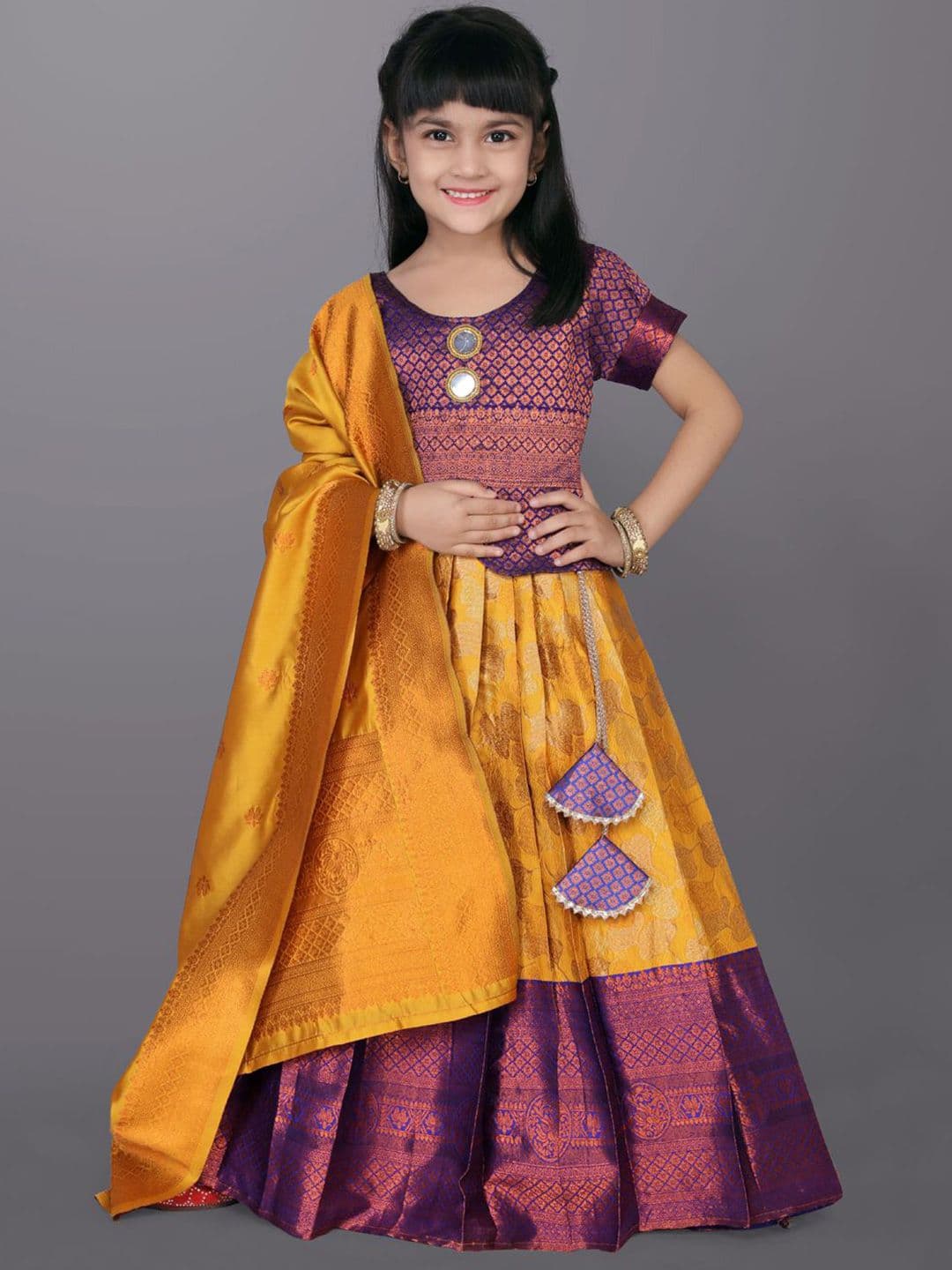 satyamfab Girls Ready to Wear Lehenga With Blouse And Dupatta - view 1