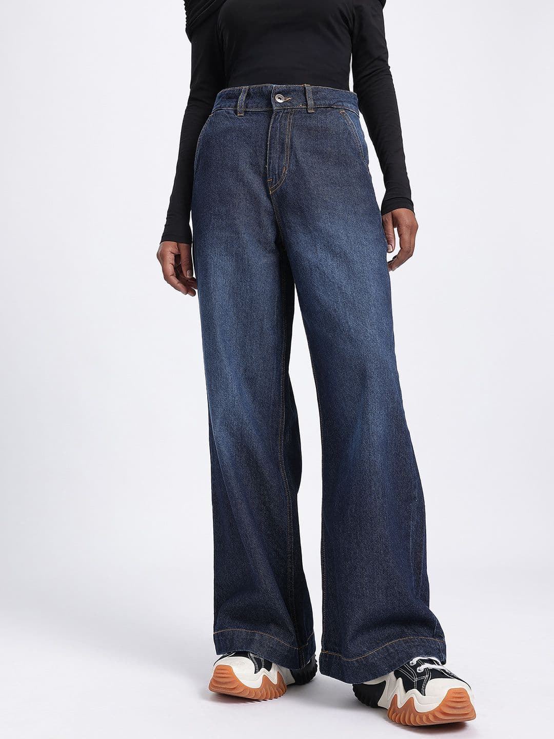 glitchez Women Baggy Wide Leg Jeans thumbnail 2