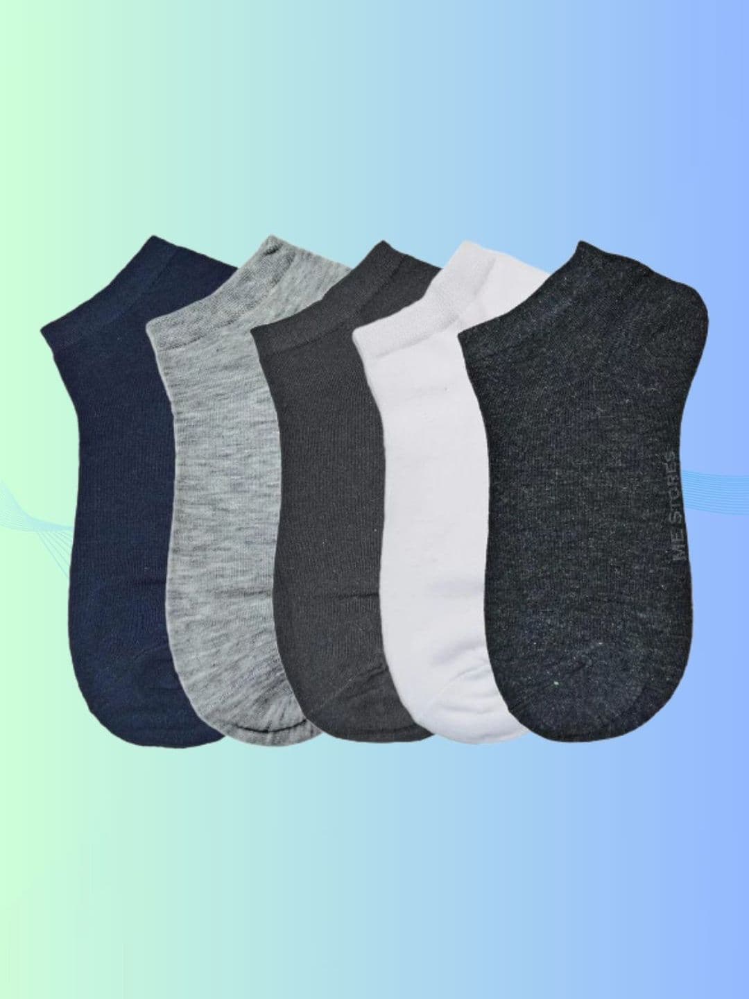 MJE Men Pack Of 5 Anti-Odour Ankle Length Socks - view 1