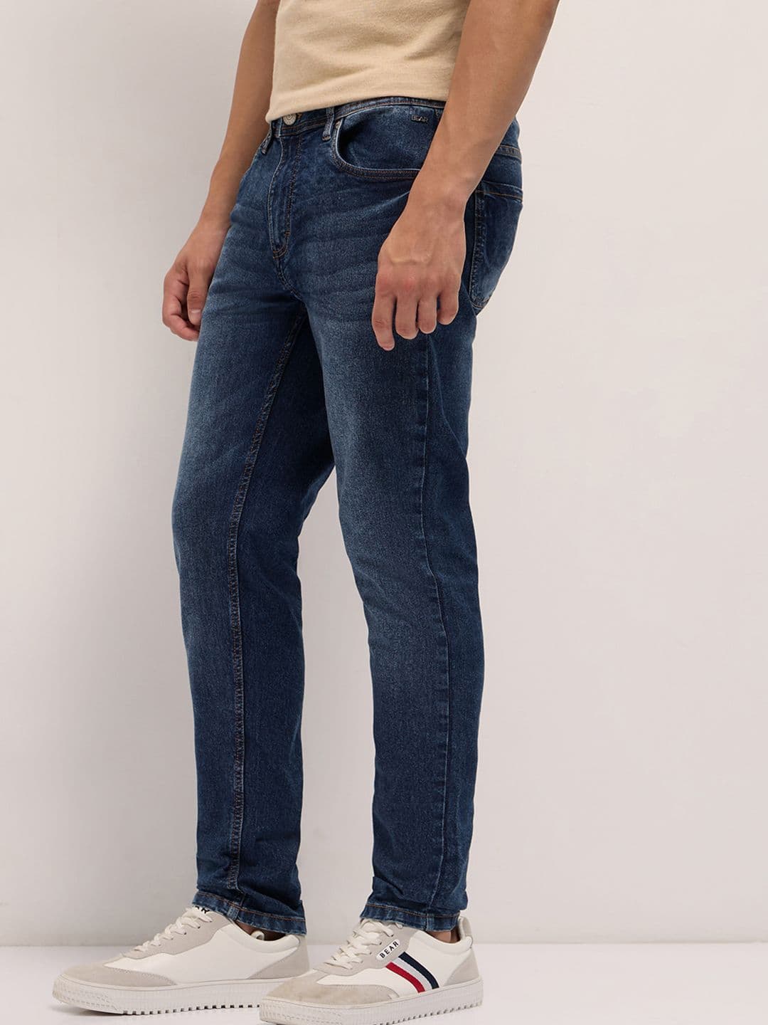THE BEAR HOUSE Men's Cotton Washed Skinny Fit Jean Stretchable Jeans thumbnail 2