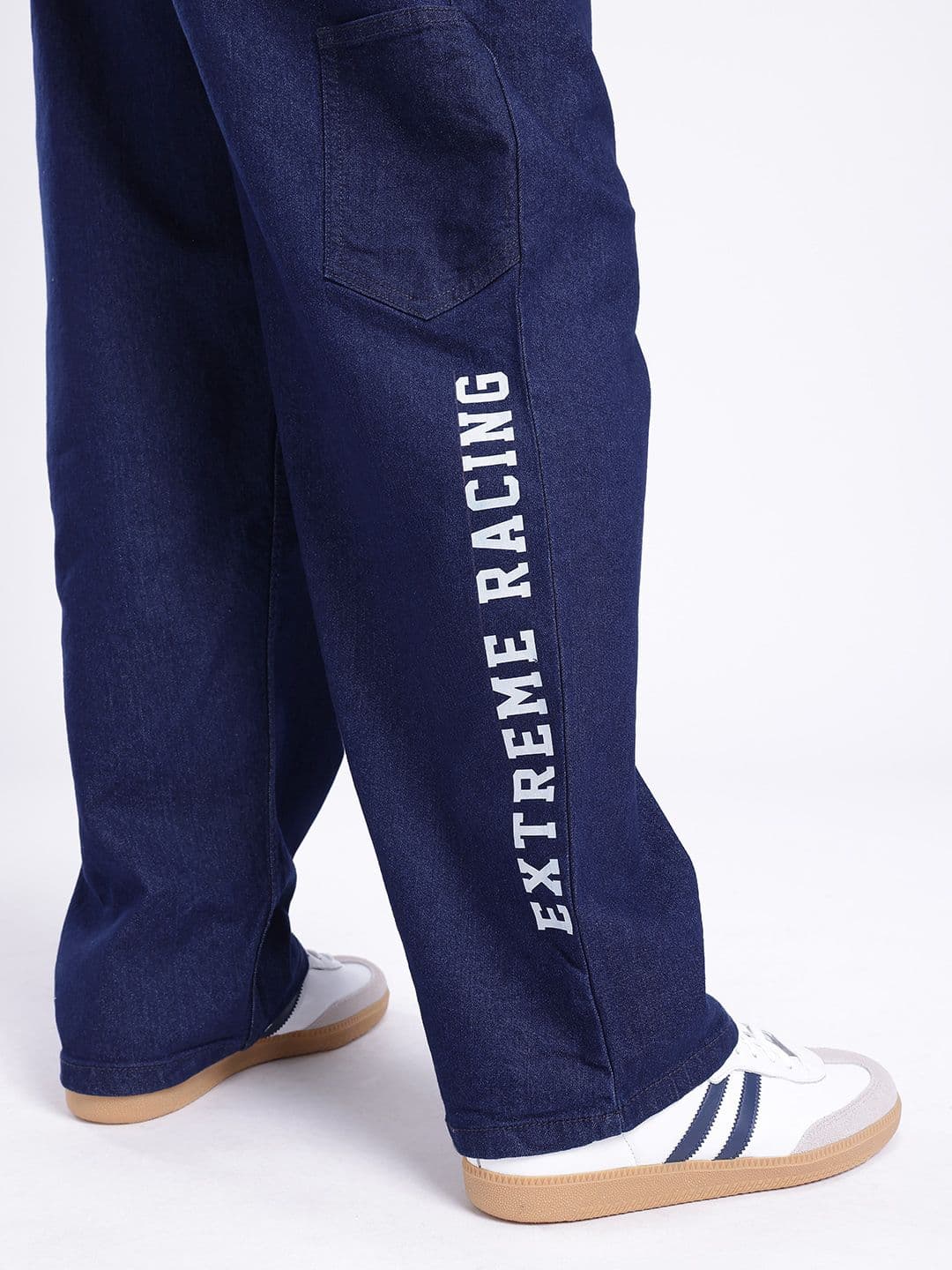 glitchez Men Loose Cropped Printed Jeans thumbnail 5
