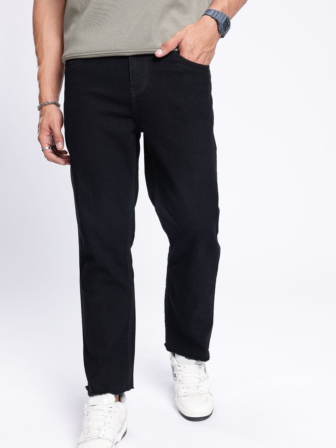 glitchez Stretchable Straight Jeans - view 1