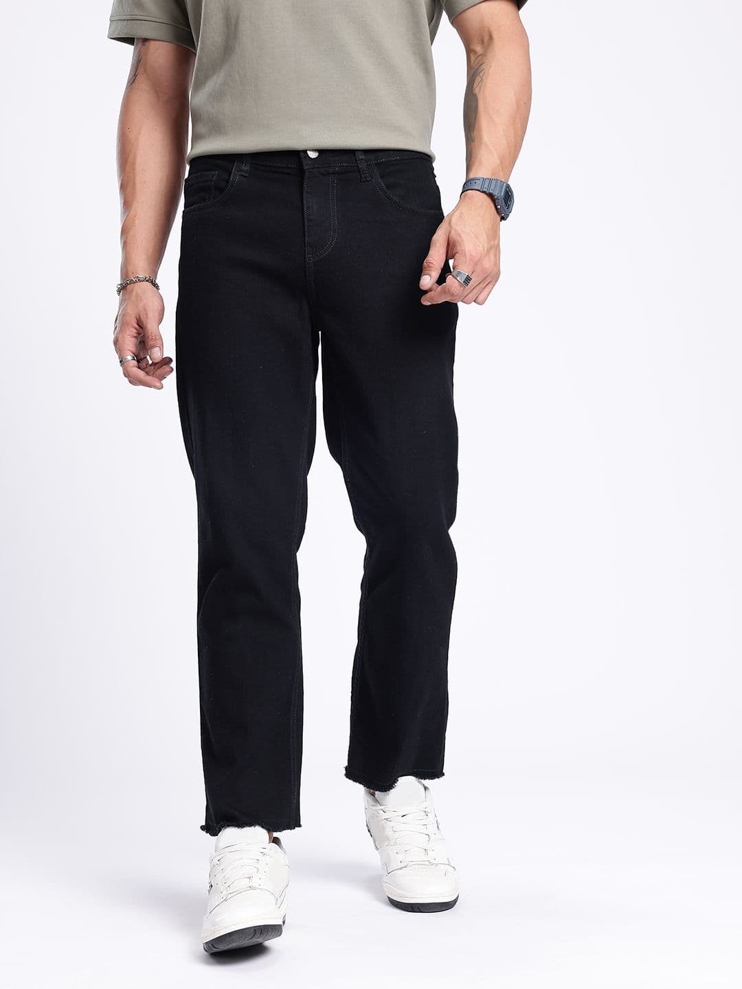 glitchez Stretchable Straight Jeans thumbnail 6
