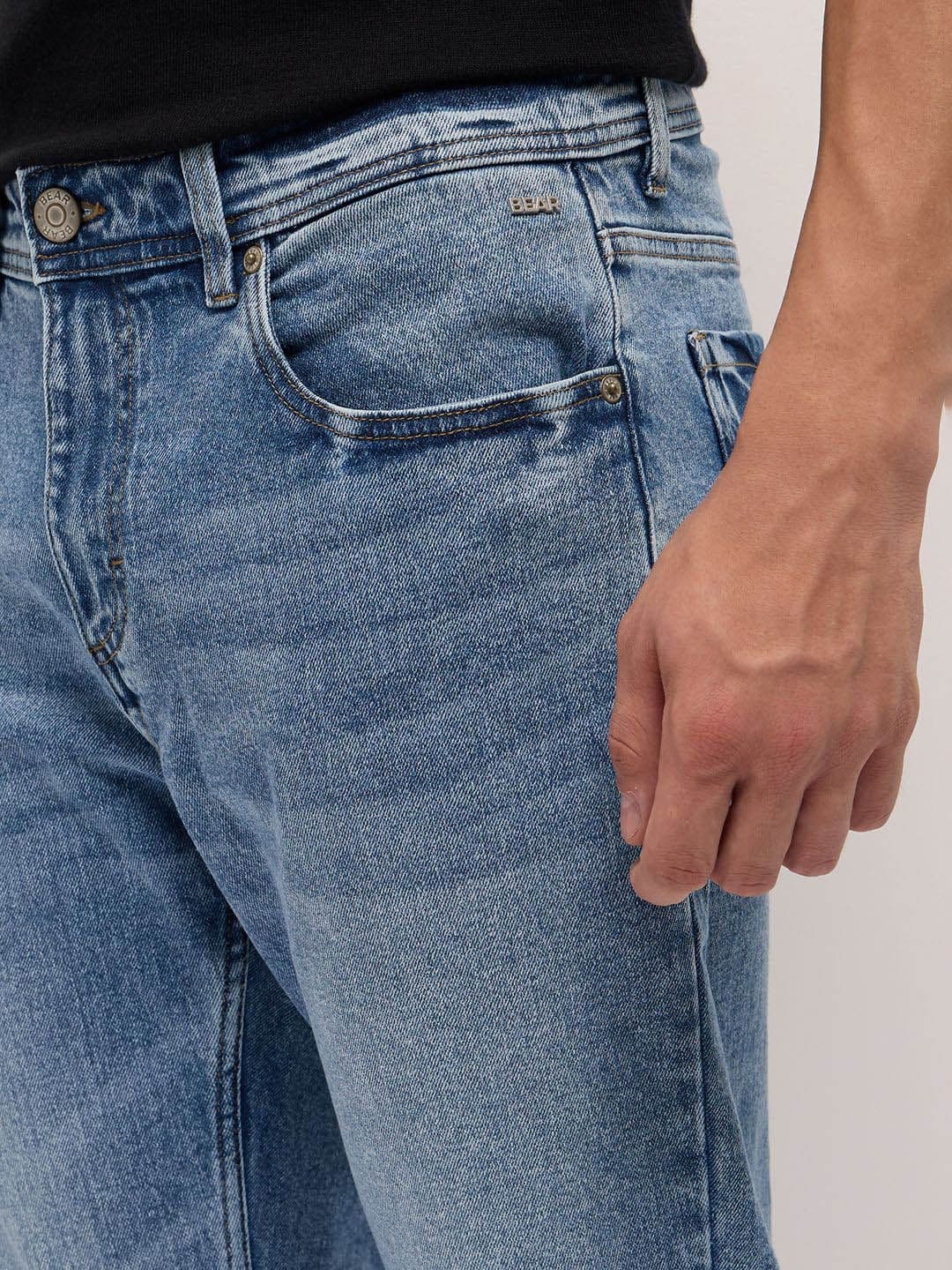 THE BEAR HOUSE Men Slim Fit Jean Cotton Stretchable Jeans thumbnail 5