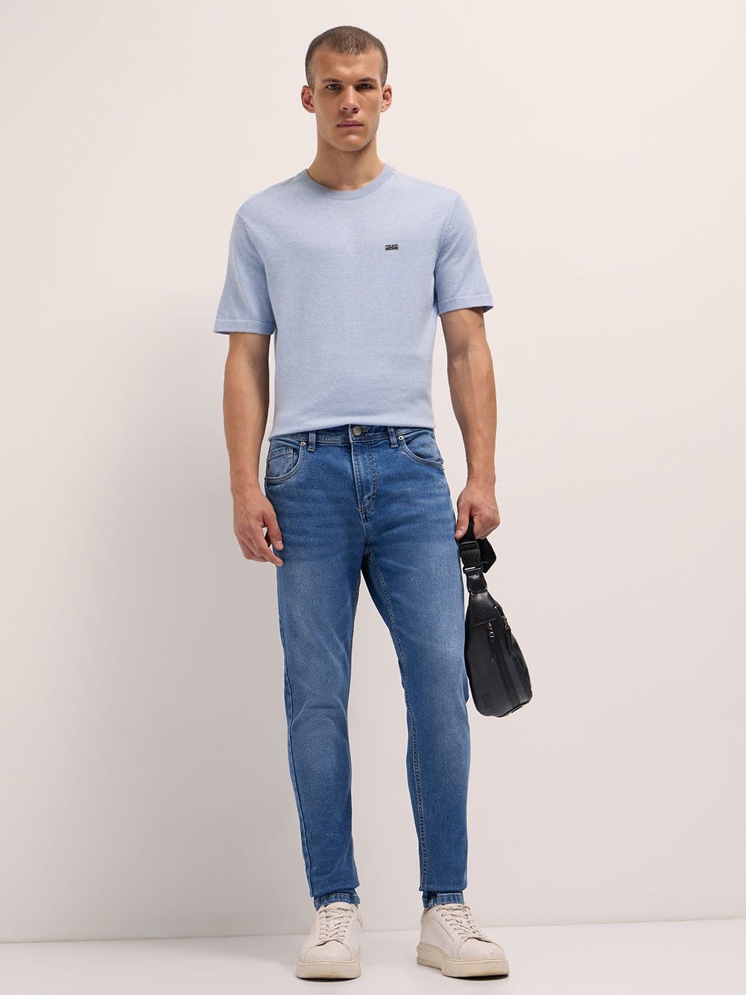 THE BEAR HOUSE Men Cotton Washed Skinny Fit Jean Stretchable Jeans thumbnail 4