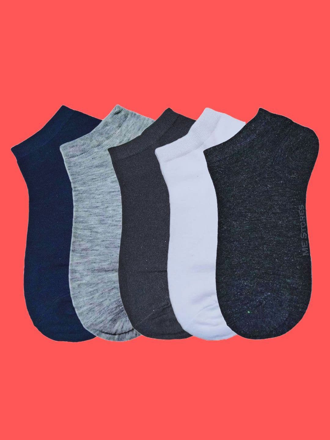 MJE Men Pack Of 5 Anti-Odour Ankle Length Socks - view 1