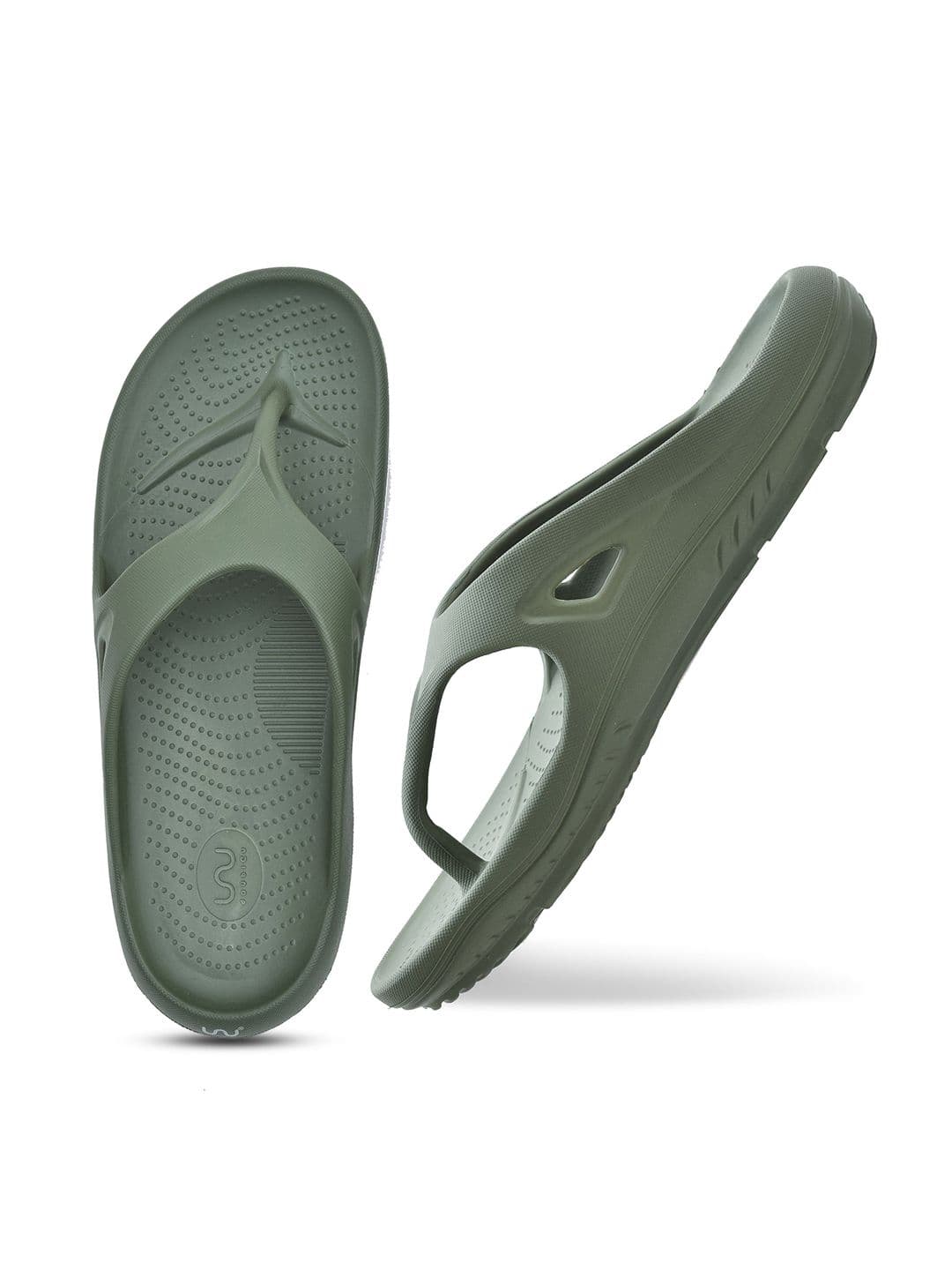 Doubleu Men Solid Thong Flip-Flops - view 1