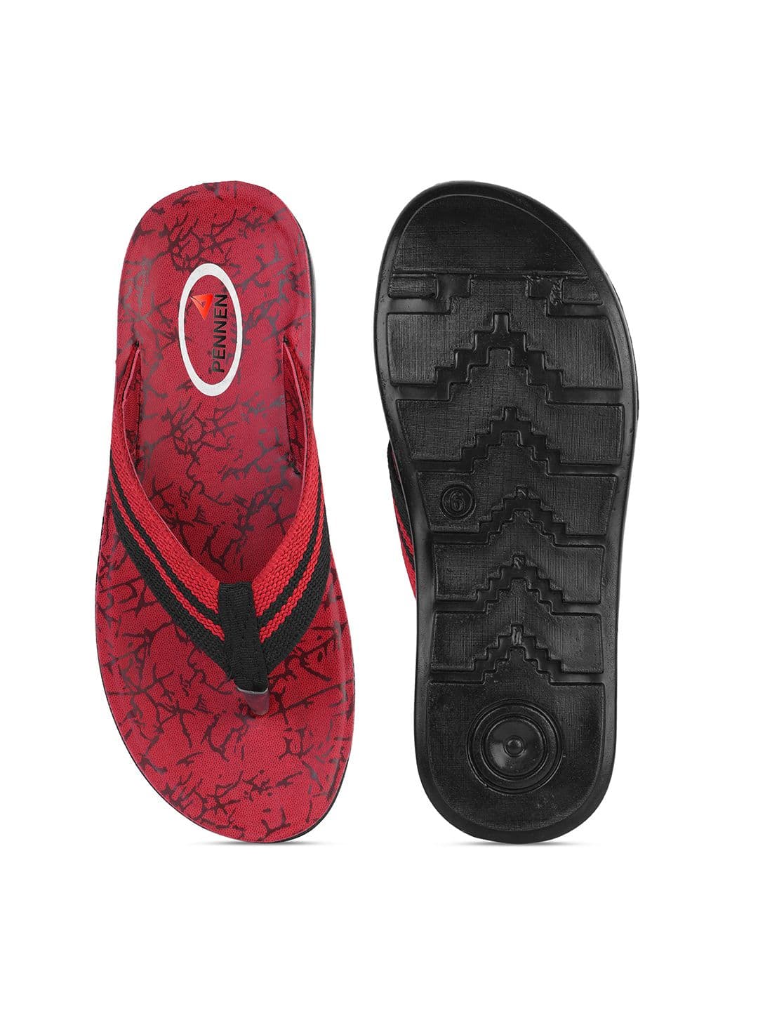 PENNEN Men Self Design Thong Flip-Flops thumbnail 2