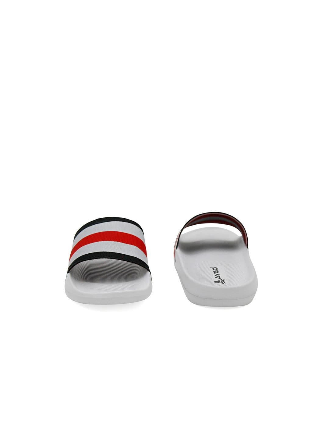 AYGO Men Light Weight And Comfortable Striped Sliders Flip Flops thumbnail 6