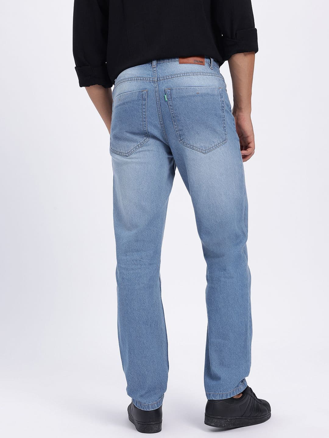 glitchez Men Mid-Rise Pure Cotton Light Fade Jeans thumbnail 2