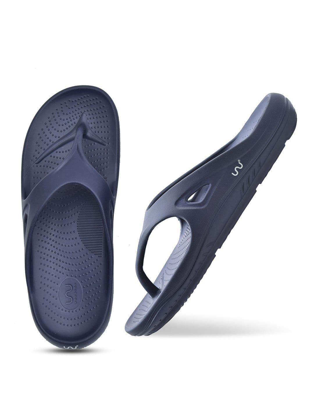 Doubleu Men Solid Thong Flip-Flops - view 1