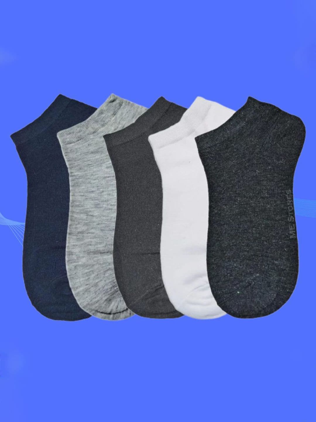 MJE Men Pack Of 5 Anti-Odour Ankle Length Socks - view 1