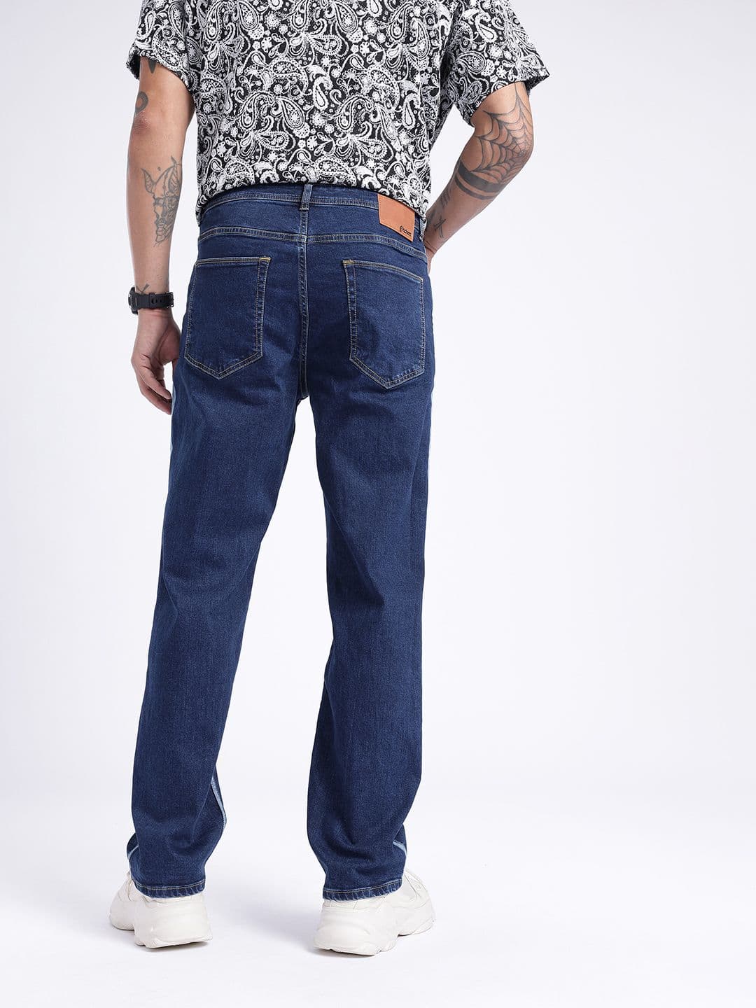 glitchez Men Printed Straight Fit Jeans thumbnail 5