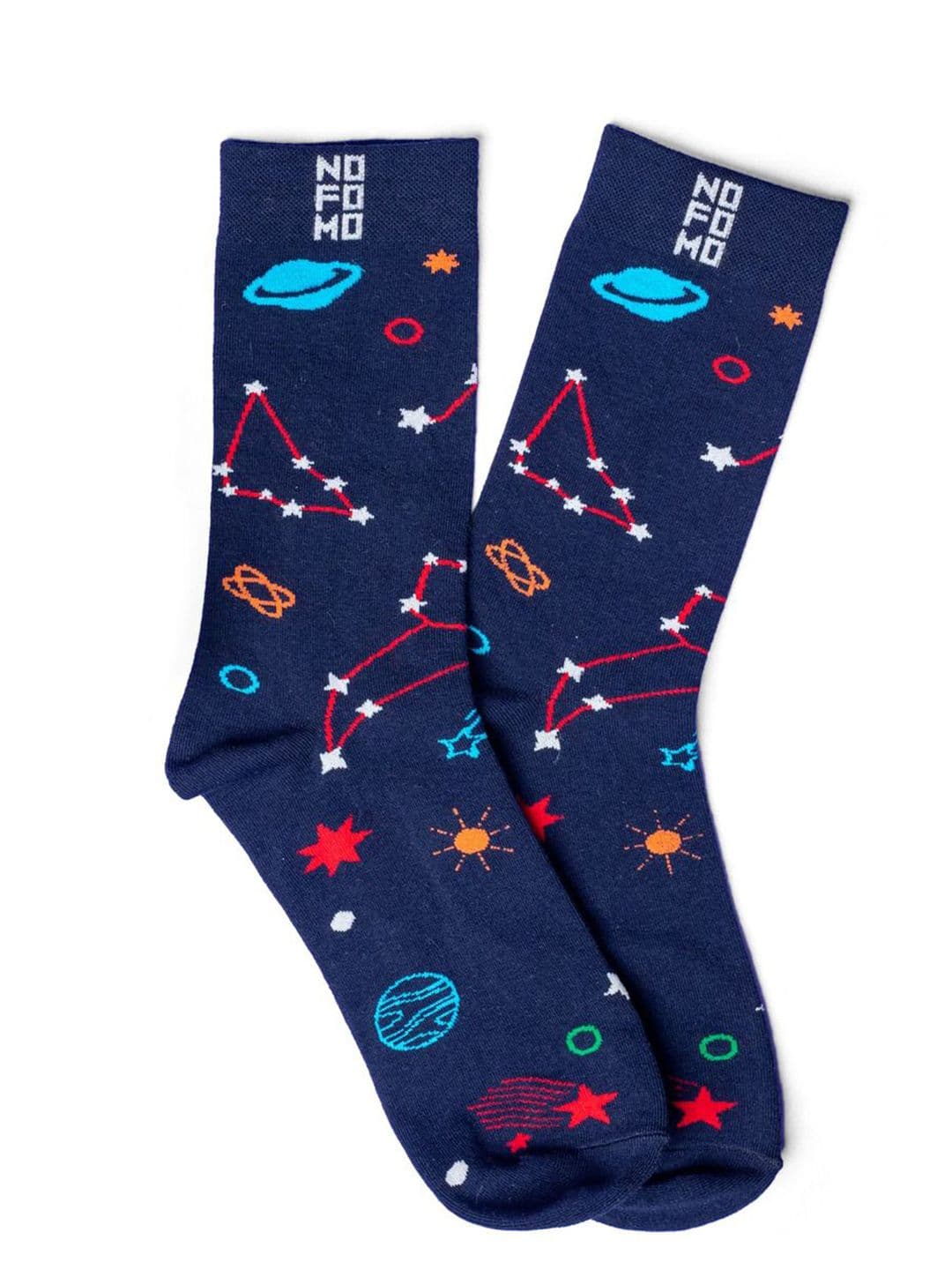 NOFOMO Printed Calf Length Socks - view 1