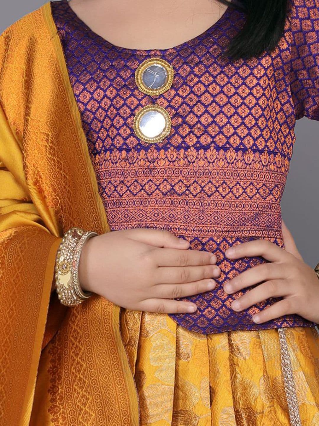 satyamfab Girls Ready to Wear Lehenga With Blouse And Dupatta thumbnail 2