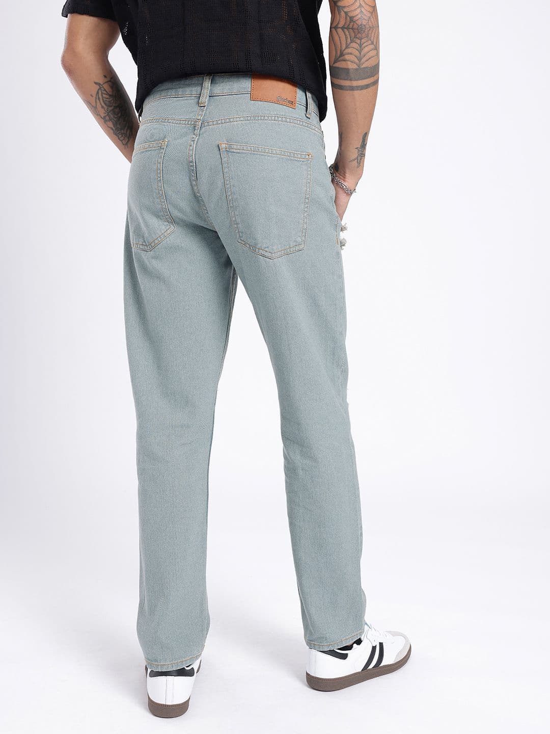 glitchez Men Relaxed Fit Mildly Distressed Jeans thumbnail 8