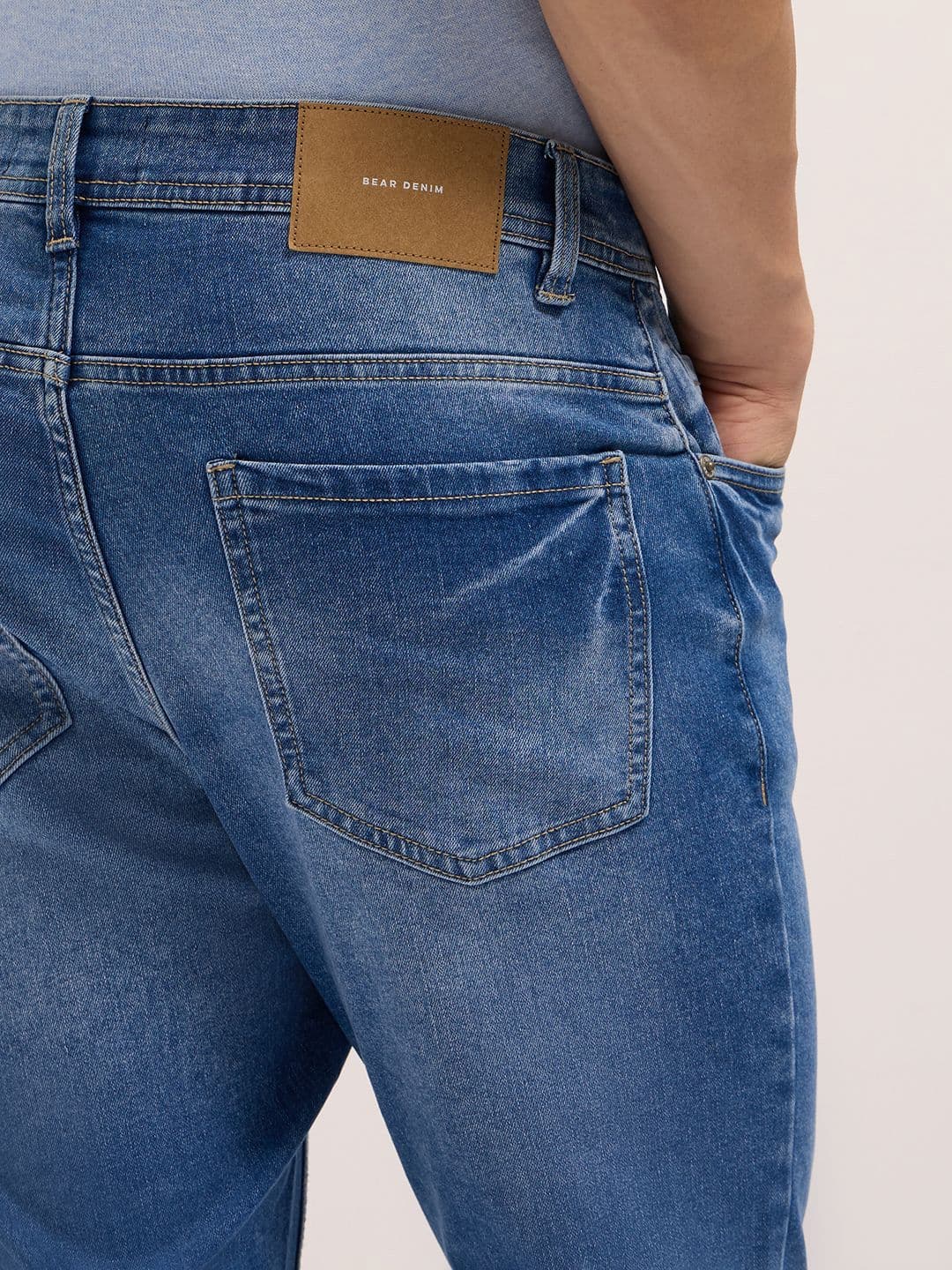 THE BEAR HOUSE Men Cotton Washed Skinny Fit Jean Stretchable Jeans thumbnail 6