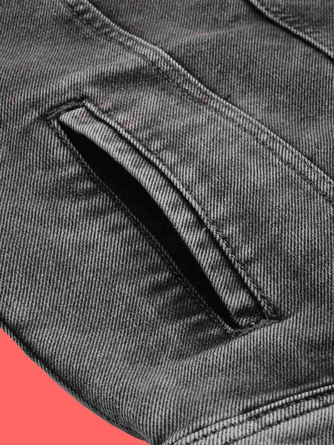 KLIZEN Men Washed Denim Jacket thumbnail 4