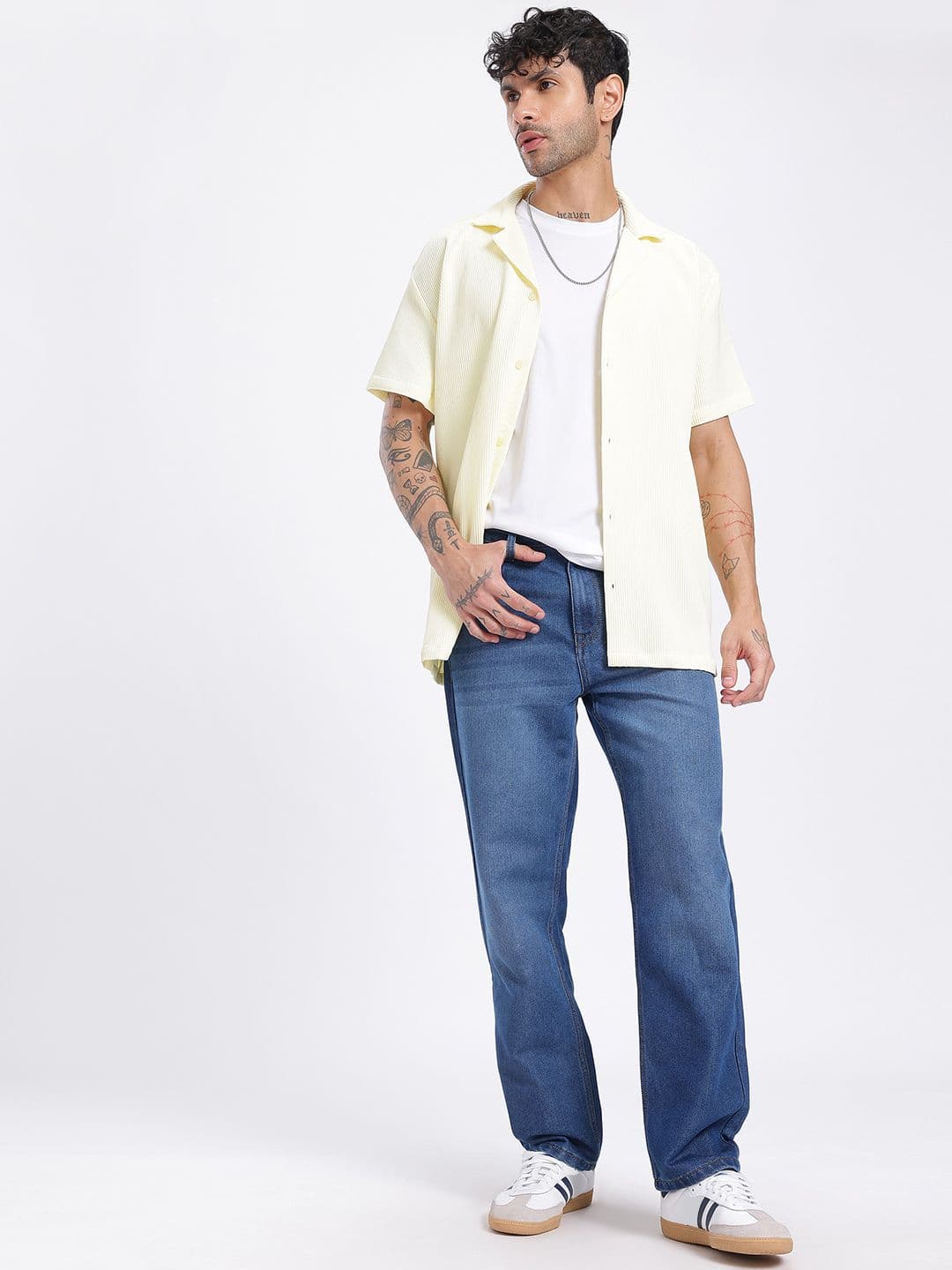 glitchez Men Straight Fit Light Fade Jeans thumbnail 5