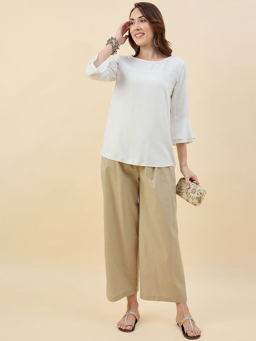 KLOSIA Women Wide Leg Palazzos thumbnail 6