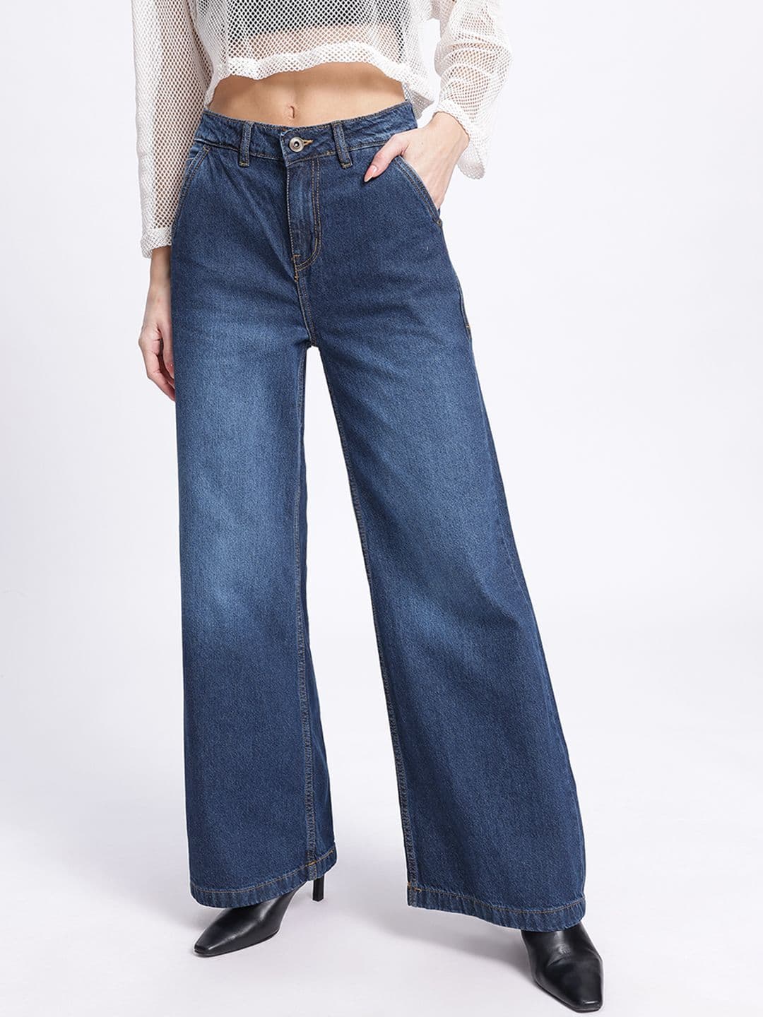 glitchez Women Classics Wide Leg Jeans thumbnail 2