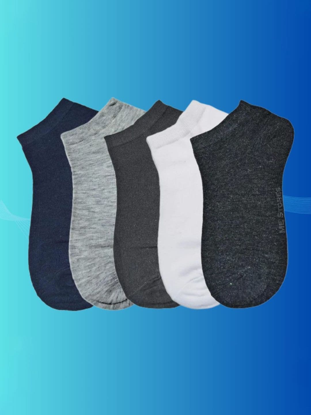 MJE Men Pack Of 5 Ankle-Length Socks - view 1