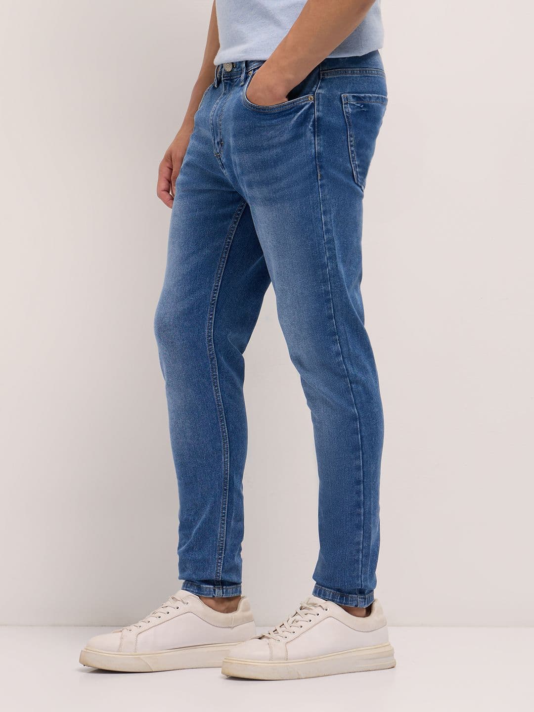 THE BEAR HOUSE Men Cotton Washed Skinny Fit Jean Stretchable Jeans thumbnail 2