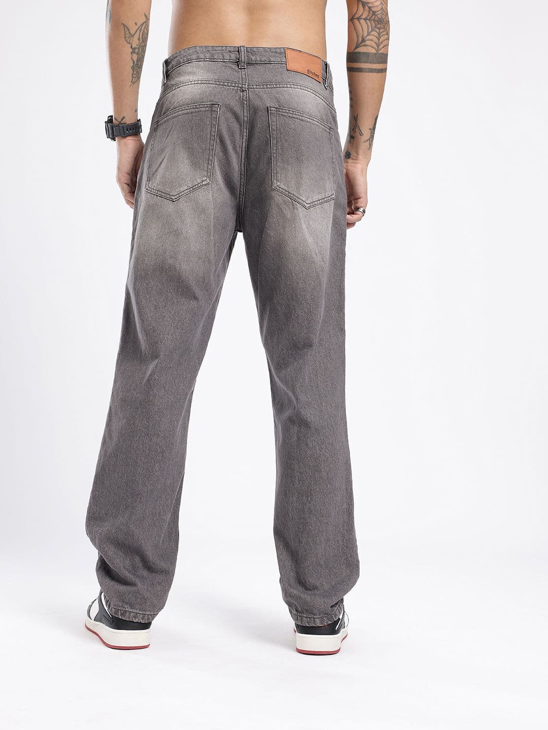 glitchez Men Straight Fit Medium Shade Jeans thumbnail 6