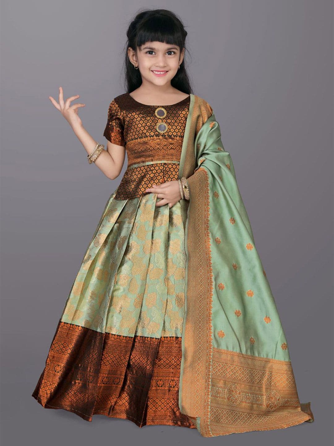 satyamfab Girls Ready to Wear Lehenga With Blouse And Dupatta - view 1