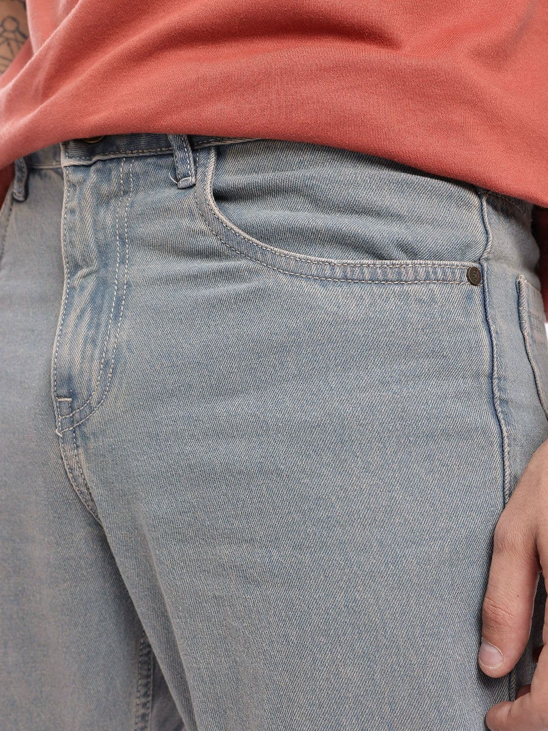 glitchez Men Regular Fit Jeans thumbnail 3