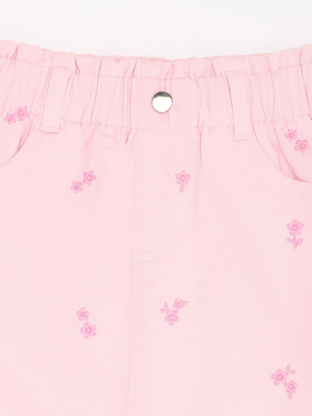 Pantaloons Junior Girls Printed Pure Cotton A-Line Mini Skirt thumbnail 3